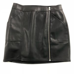 Faux leather skirt
